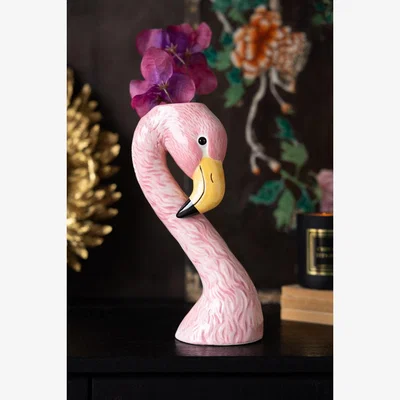 Rockett St George Blush Pink Flamingo Bud Vase