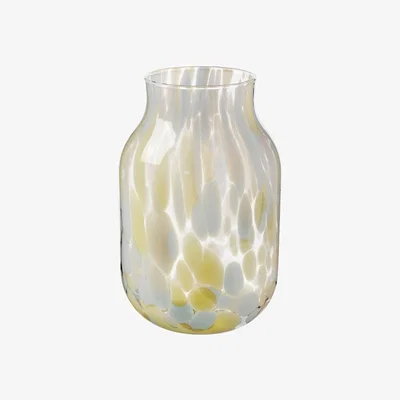 The Range Glass Confetti Flower Vase - Yellow