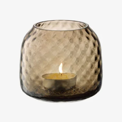 The Range LSA Dapple Tealight Holder Vase - Earth Brown