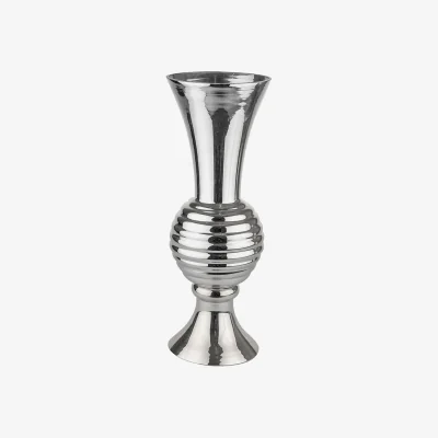 The Range Silver Honeycomb Glass Vase Floristry Supplies - Silver