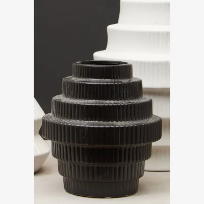 The Range Stellar Dual Tone Small Metallic Finish Vase - Dolomite 100%