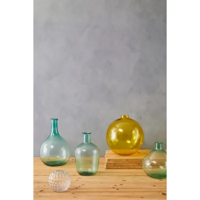 The Range Brock Large Blue Ombre Glass Vase - Glass 100%
