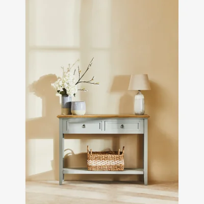 The Range Azul Large Ombre Vase in Grey - Glaze 10%,Ceramic 90%
