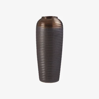 The Range Sorrell Large Black And White Ceramic Vase - Glaze 10%,Clay 90%