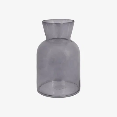 The Range Smoked Glass Vase - Grey