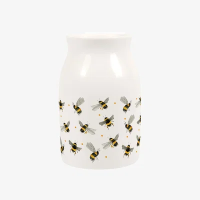 The Range Scattered Bees Small Porcelain Vase - Multicoloured