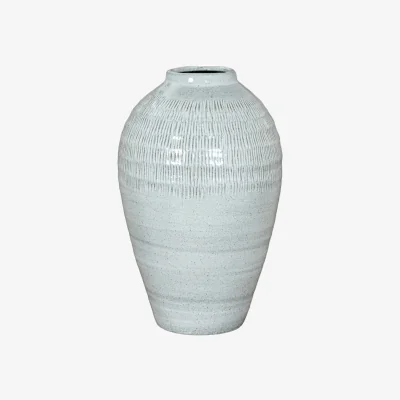 The Range Kemi Medium Olpe Vase - Ceramic Decorative Vase - Caramel Decorative - Camel