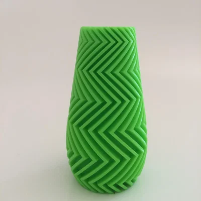 The Range Zigzag Vase 11cm - Light Green