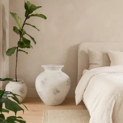 The Range Mossbrook Large Antique and Ceramic Vase - Stone