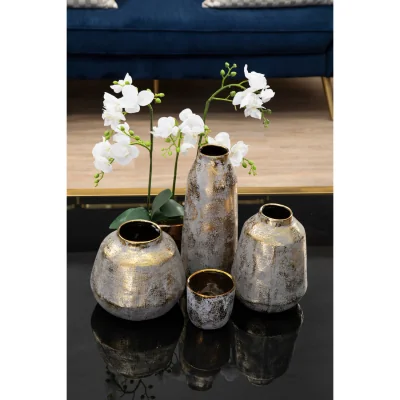 The Range Silas Green Vase - Plating 10%,Stoneware 90%