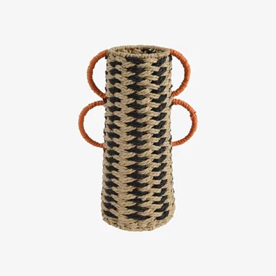 The Range Paper Rope Vase  - Black