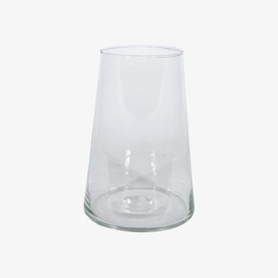 The Range Glass Pyramid Flower Vase - Clear / 16.5cm