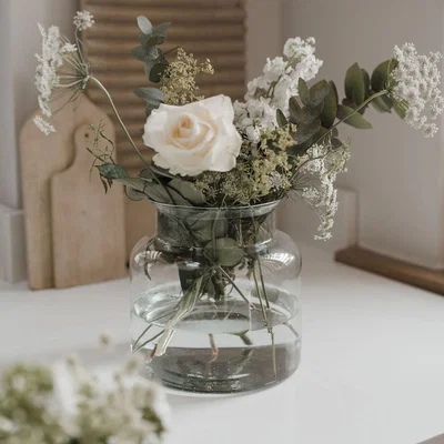 The Range Chunky Glass Vase - clear / 30cm