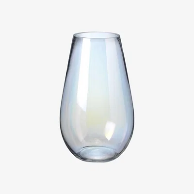 The Range Pearlescent Glass Vase H25cm - Clear