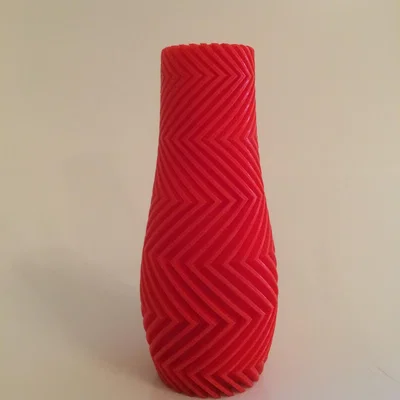 The Range Zigzag Vase 14cm - Orange / 125g