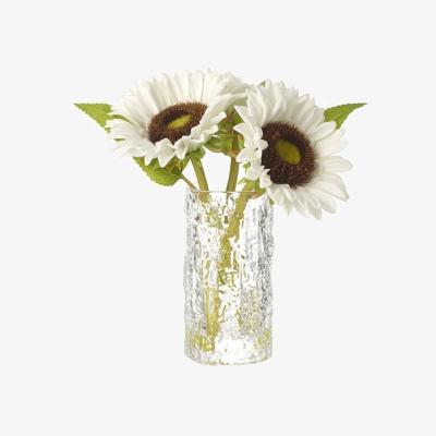 The Range Sunflower Stems In Vase - White