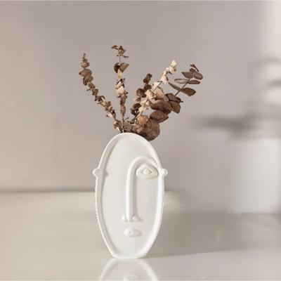 The Range Minimalist Nordic Style Face Vase - White