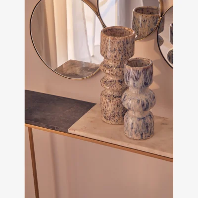 The Range White Polyresin Large Vase - Stoneware 95%,Glaze 5%