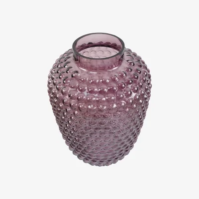 The Range Premium Luxury Glass Vase - Purple / 30cm / 20cm