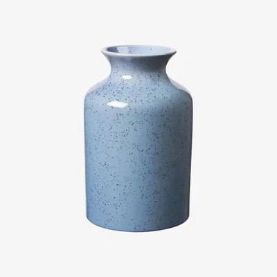 The Range Ceramic Speckled Flower Vase - 23.5cm - Blue