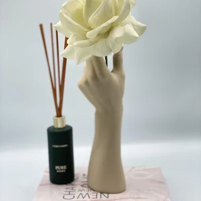 The Range Hand Vase - Beige