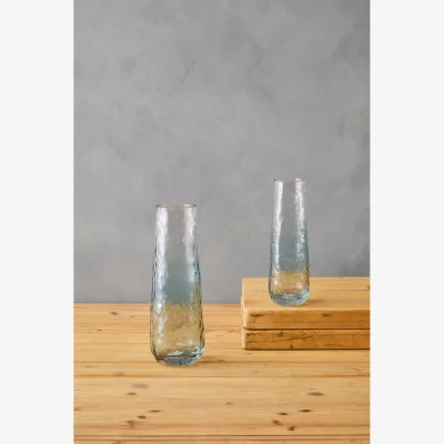 The Range Esma Large Light Amber Glass Vase - Glass 100%