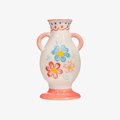The Range Folk Floral Small Vase - White Floral