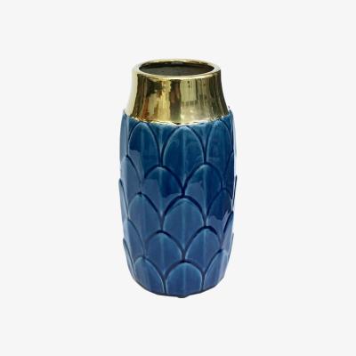 The Range Art Deco Vase - Blue - Blue