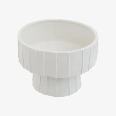The Range Esma Small Ribbed Blue Glass Vase - Dolomite 100%