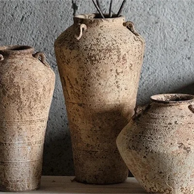 The Range Crafted Stoneware Vase in Japanese Style - Brown