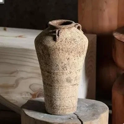The Range Artisan Japanese Stoneware Flower Vase - Brown