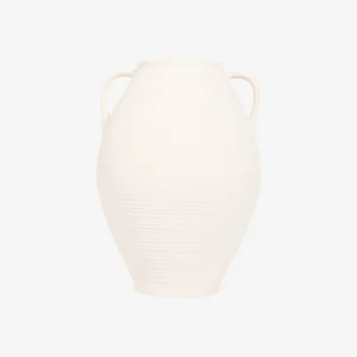 The Range Elena Large Handled Vase - White