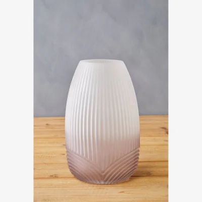 The Range Chiara Large Natural Sand Effect Vase - Glass 100%