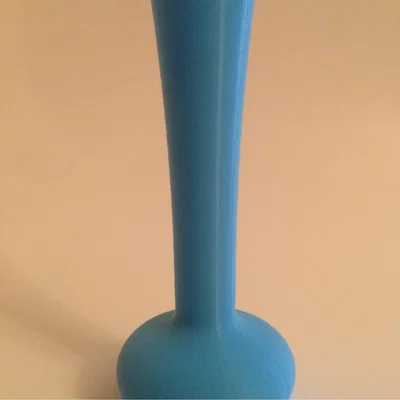 The Range 3D Printed Slimline Vase - Blue