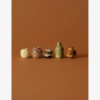 Rose & Grey HKLIVING 70's Ceramics Small Vases (Set of 5)