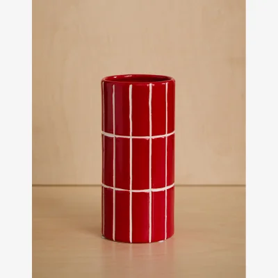 Rose & Grey Red Tile Vase