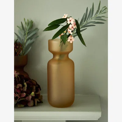 Rose & Grey Small Blush Frosted Glass Bud Vase