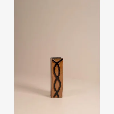 Soho Home Vintage Mid Century Vase, Glazed Glass, Belgium