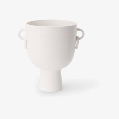 Sazy Branksome Ceramic Vase, White, S