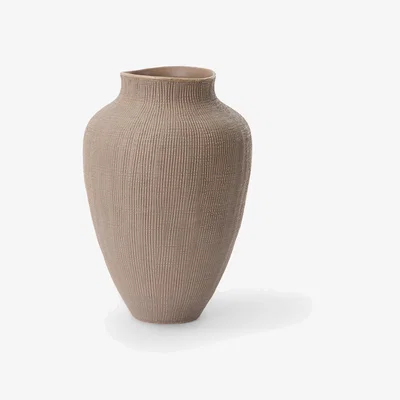 Sazy Corfe Ceramic Vase, Taupe, M