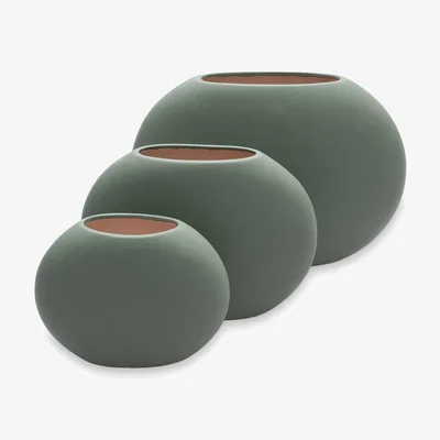 Sazy Astrid Set of 3 Vases, Green
