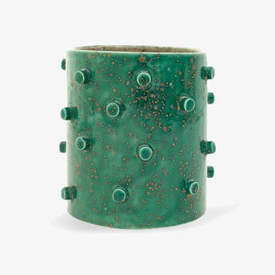 Sazy Fabio Ceramic Vase, Green, S