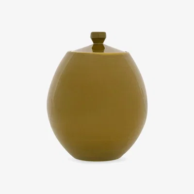 Sazy Breton Handpainted Vase, Green