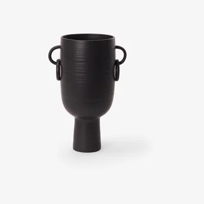 Sazy Branksome Ceramic Vase, Black, M