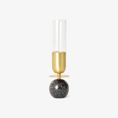 Sazy Nova Vase, Brass - Black