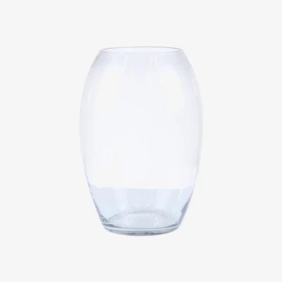Teddy Beau Deco Home Valetta Small Clear Glass Vase