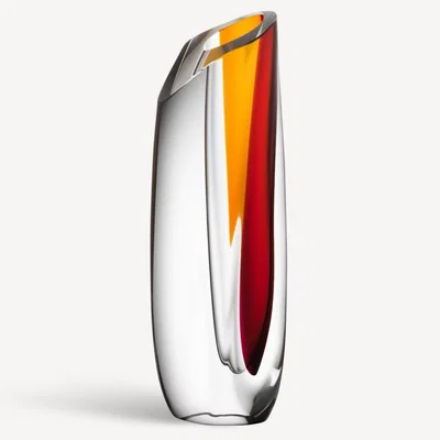 Tobias Oliver Kosta Boda |Saraband Vase Red/Amber