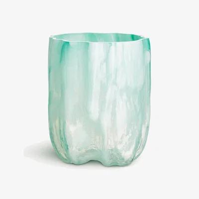 Tobias Oliver Kosta Boda | Crackle Vase | Jade Green