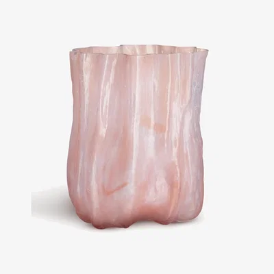 Tobias Oliver Kosta Boda | Crackle Vase | Pink Pearl
