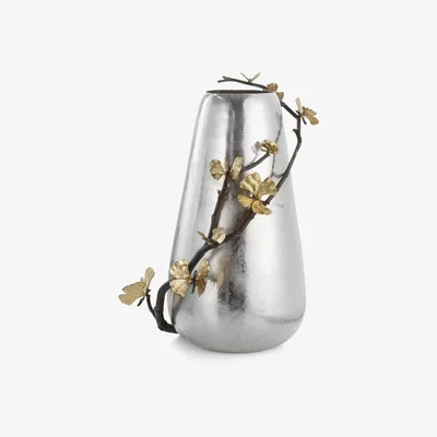 Tobias Oliver Michael Aram I Butterfly Ginkgo Centerpiece Vase